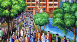 400 x 10 september_DALL·E 2024-05-21 15.42.32 - a colourful oil painting of environment society people and